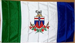 Yukon flag. 3 X 5 foot. high quality. A Canadian company in business since 1960.