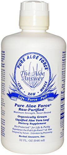 Herbal Answers, Pure Aloe Force, Liquified Aloe Vera Leaf, 32 fl oz (946 ml)