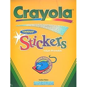 60 8-1 2 x 11 Inch Inkjet Printable Crayola Stardust Stickers by Crayola