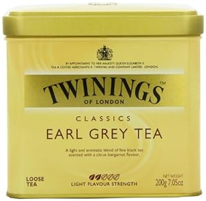 Twinings Earl Grey Tea, Loose Tea, 7.05-Ounce  Tins (Pack of 6)