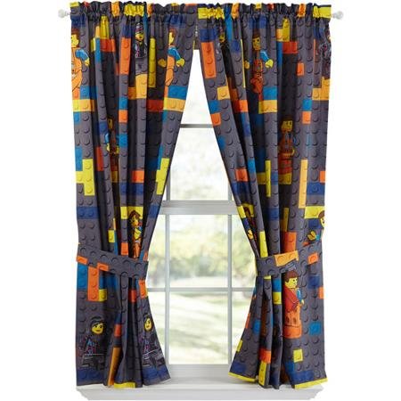 Lego Movie Curtain Panels, Set of 2