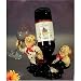 Bottle wine & Glass Holder Tuscany Grape Decor K2807
