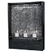 Kenroy Home 50605BL Shadow Indoor Wall Fountain- Black Finish with Crackled Glass