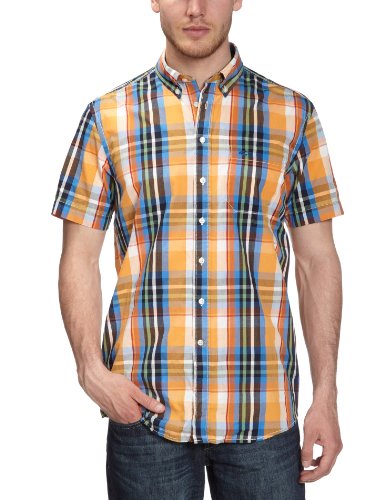 Camel Active Herren Freizeithemd Regular Fit, kariert 296075, Gr. 56 (XXL), Orange (62 ora Preisvergleich
