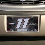 NASCAR Denny Hamlin Checkered Flag License Plate