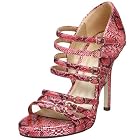 Miss Me Garnet-3 Open Toe Snake Gladiator Pump