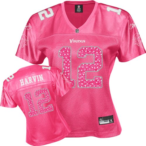 Reebok Minnesota Vikings Percy Harvin Women's Pink Sweetheart Jersey Large