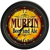 MURFIN 'S Beer and Ale Cascading Pub Wall Clock