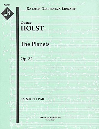 The Planets, Op.32: Bassoon 1, 2 and 3 parts [A8208]