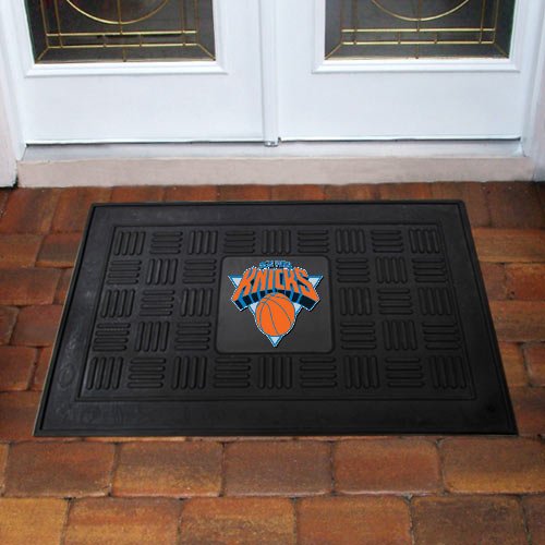 New York Knicks 18" x 30"Black Team Logo Rubber Mat