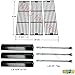 Hisencn Replacement Parts for Chargriller 3001, 3008, 3030, 4000, 5050, 5252 Gas Grill Models, Stainless Steel Burner, Porcelain Steel Heat Plate, Porcelain Cast Iron Cooking Grid Grates