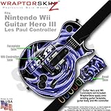Alecias Swirl 02 Blue Skin by WraptorSkinz TM fits Nintendo Wii Guitar Hero ....