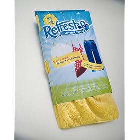 Refresh'n Dryer Towel - Save $365 in Dry Cleaning Costs! The Chemical Free , Eco-Friendly, Recyclable Version of "Dryel" or "Dry Cleaner's Secret". Stop Washing Clothes Needlessly...Refresh'n and Rewear in just 10 minutes. For Dry Clean and Wash & Wear Clothing.
