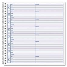 Adams Voice Mail Log, 8.25 x 8.5 Inch, Spiral Bound, 60 Forms per Book, 2-Pack, White (S8714)