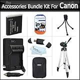 Accessories Bundle Kit For Canon PowerShot ELPH 500 HS, S95 Digital Camera  ....