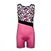 Colorful Ribbons Rainbow Mermaid Leotard Gymnastics Biketard for Little Girl,Ribbon,100(3-4Y)
