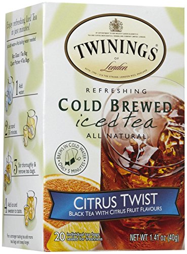 Twinings Cold Brewed Iced Tea Citrus Twist -- 20 Tea Bags