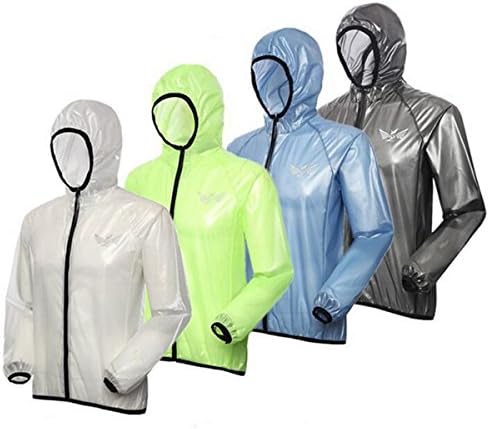 Outdoor UV Clothing Jackets Skin Raincoat Sun Protection Rainwear (Blue : M)