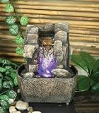 Mini-Wasserfall mit Beleuchtung