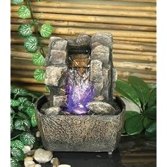 Mini-Wasserfall mit Beleuchtung