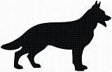 German Shepherd Dog Photo Wallet Key Chain
