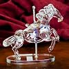 Godinger CRYSTAL CAROUSEL HORSE