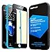 iPhone 7 Plus Screen Protector, ESR iPhone 7 Plus Screen Protector Full Screen Tempered Glass Easy to Install Scratch Proof Edge to Edge Protector for iPhone 7 Plus -Anti Blue Light_Black