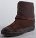 Head Boots Damen -Stiefelette aus Velour/Textil, TR-Sohle in dunkelbraun