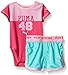 PUMA Baby-Girls Bodysuit with Short Set 48