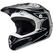 Fox Racing Whitewall Youth Boys V1 Off-Road Motorcycle Helmet w/ Free B&F Heart Sticker Bundle - Black