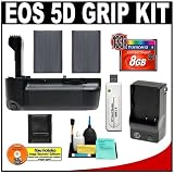 Zeikos BG-E4 Vertical Multi-Power Battery Grip + (2) BP-511a Batteries + 8GB CF Card + Precision Design Accessory Kit for Canon EOS 5D Digital SLR Camera