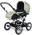 GREEN FOLDABLE 2 IN 1 BABY PUSHCHAIR,BUGGY,PRAM,INC RAINCOVER