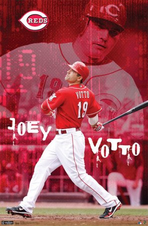 Cincinnati Reds Joey Votto Sports Poster Print - 22x34 Poster Print, 22x34