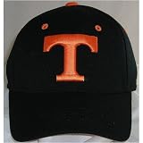 Tennessee Volunteers One-Fit NCAA Cotton Twill Flex Cap (Black)