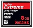 SanDisk SDCFX-008G-FFP Extreme Carte M�moire CompactFlash 60 Mo/s 8 Go
