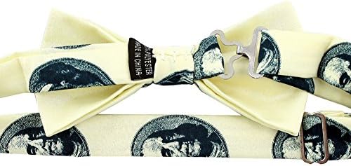 Men's $100 Dollar Bill Design Novelty Bow Tie
