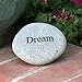 Dream Engraved StoneInspirational Sandblast, Perfect Gorgeous Unique Gift Ideas, Natural Beach Pebble Rock