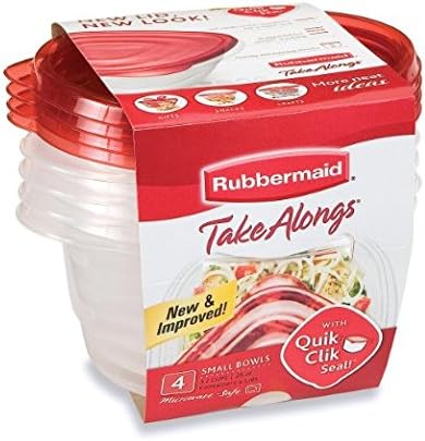 Assortment of Food Storage Items (5 Piece Bundle) - Rubbermaid Take Alongs (3.2 C), Hefty Storage Bags (8 Qt & 6 Gal Bags), Reynolds Wrappers (25 Sheets) and a Recipe