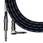 Spectraflex Original Series Right Angle Instrument Cable, 10 Foot, Blue