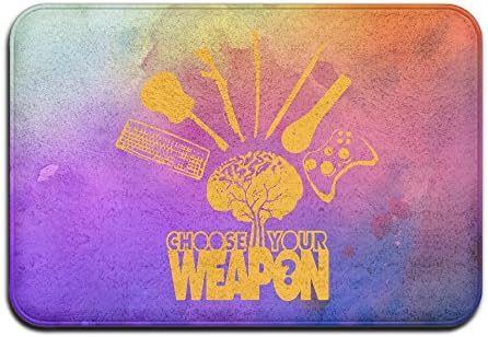 Choose Your Weapon Funny Print Cosy Welcome Indoor Door Mats