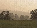 Jigsaw of Sheep farmland seen from the Cotswold Way footpath from Robert Harding