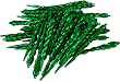Club Pack of 36 Xmas Green Shatterproof Icicle Christmas Ornaments 5"