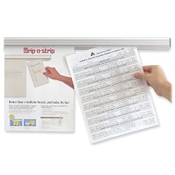 Advantus Grip-a-Strip Display Rail, 96-Inch Long, 1.5-Inch High, Satin Aluminum Finish (AVT02015)