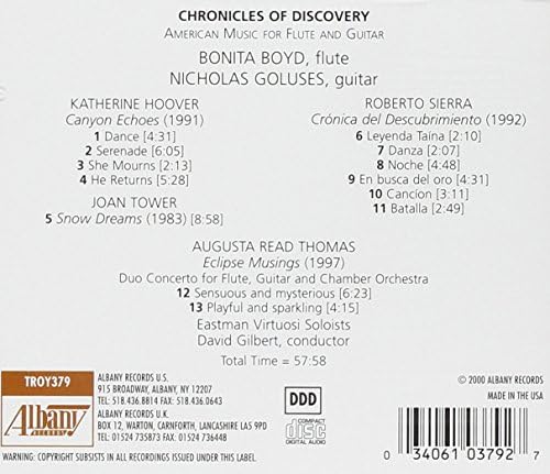 Chronicles of Discovery: American Music for Flute and Guitar