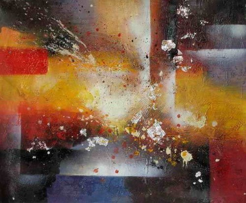Jackson Pollock without Gravity Oil Painting on Canvas Hand Made Replica Finest Quality 24 X 36
