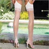Ultra sheer, backseam Cuban heel stockings