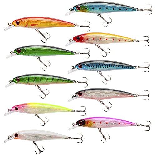 Seanlure Glass Shadow Minnow Jerkbait 10 Pack
