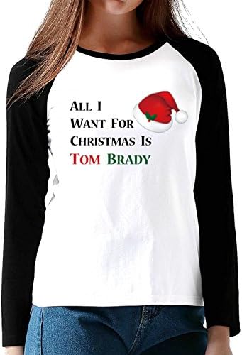 Women's All I Want For Christmas Casual Fashion Long sleeves tshirts L