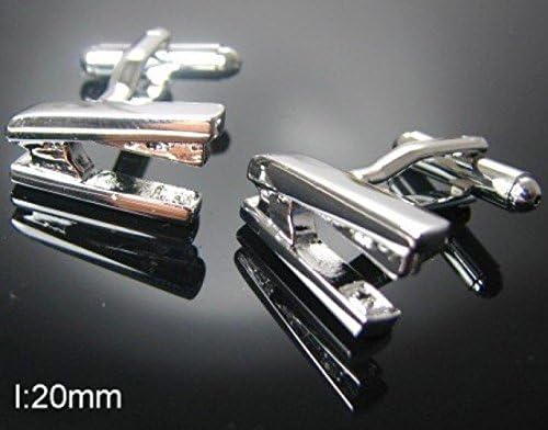 Mc Mall HOT SALE:fashion stapler-shaped Shirt cuff Cufflinks cuff links drop shipping for men's gift