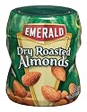 Emerald Nuts Dry Roasted Almonds, 4.5-Ounce Canisters (Pack of 18)